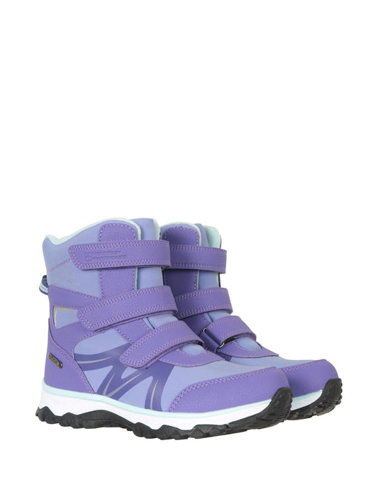 Mountain Warehouse Purple Kids Slope Softshell Snow Boots image 1