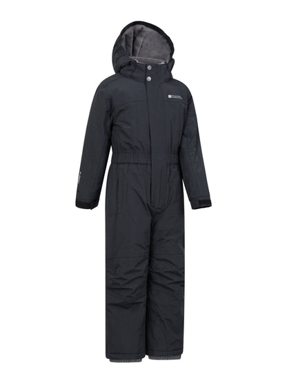 Dsiney Kidz - Mountain Warehouse Black Cloud Kids All In One Waterproof Fleece Lined Snowsuit image 2