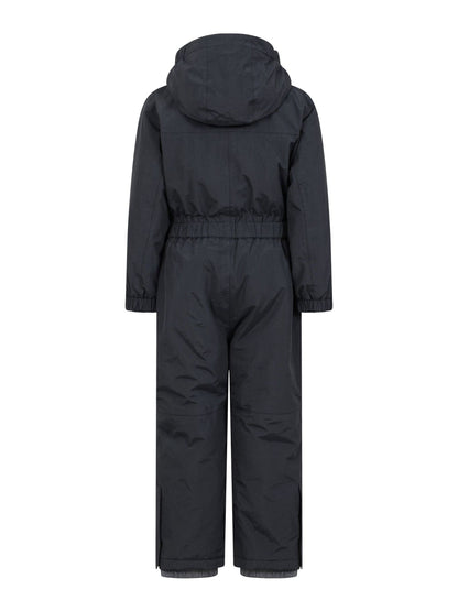 Dsiney Kidz - Mountain Warehouse Black Cloud Kids All In One Waterproof Fleece Lined Snowsuit image 3
