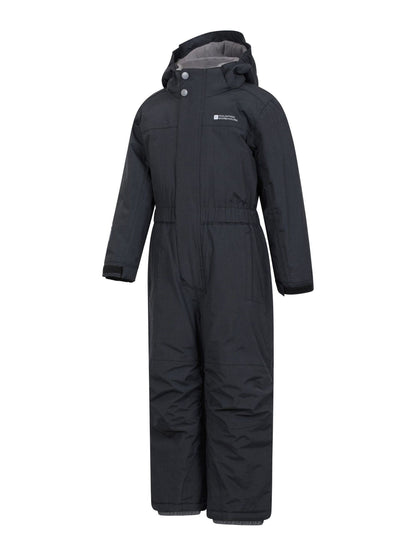 Dsiney Kidz - Mountain Warehouse Black Cloud Kids All In One Waterproof Fleece Lined Snowsuit image 4