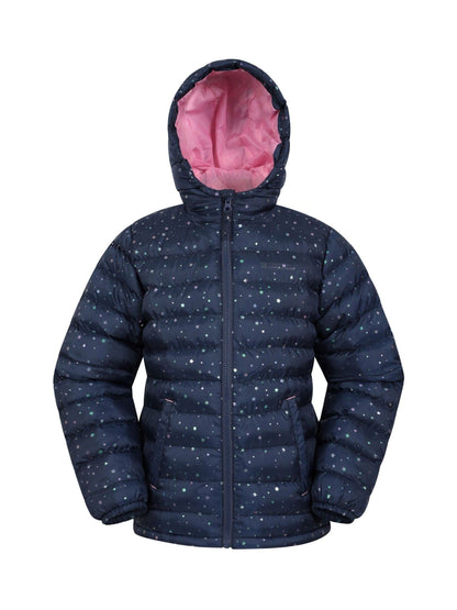 Dsiney Kidz - Mountain Warehouse Navy Seasons  Printed Water-Resistant Padded Jacket image 1