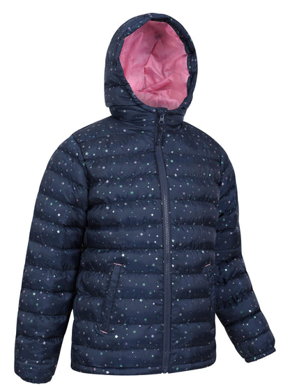 Dsiney Kidz - Mountain Warehouse Navy Seasons  Printed Water-Resistant Padded Jacket image 3