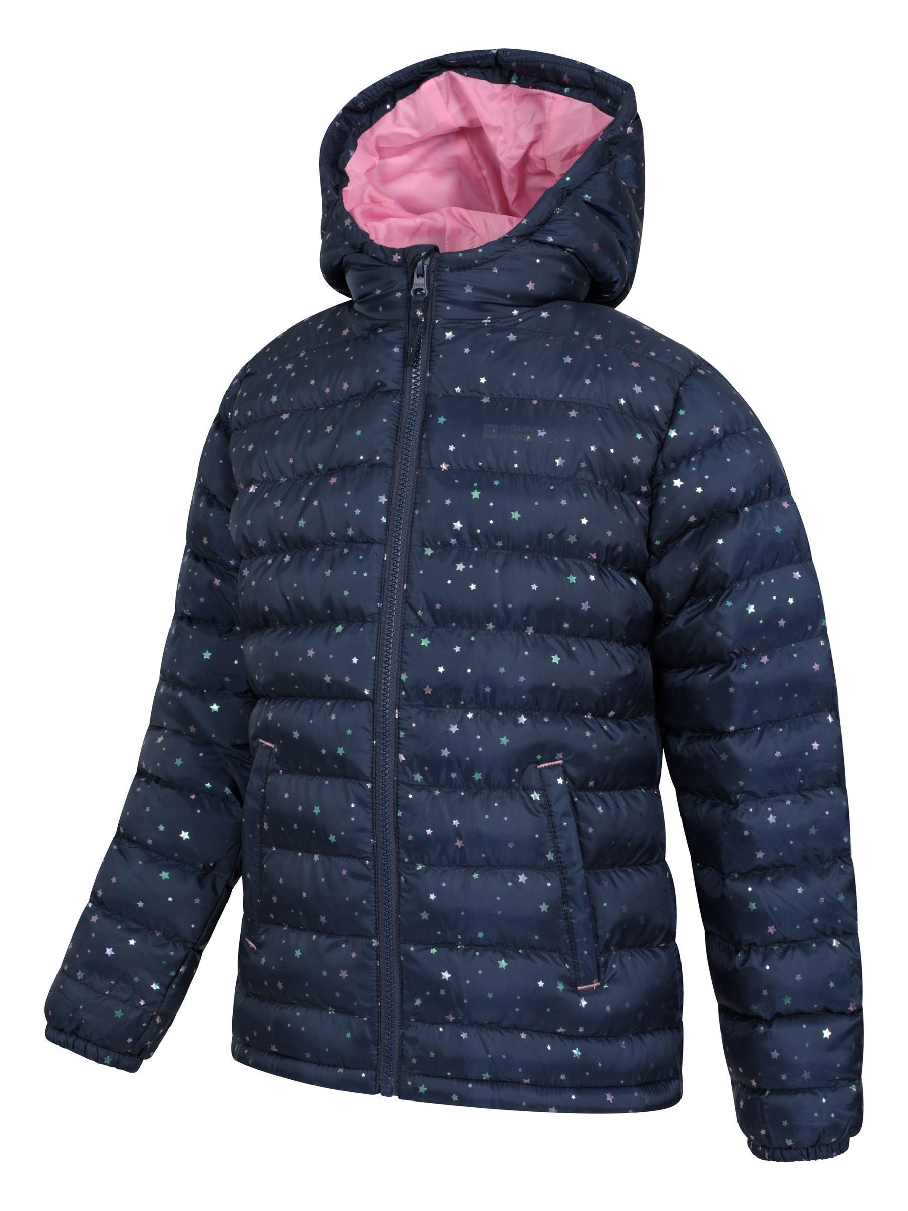 Dsiney Kidz - Mountain Warehouse Navy Seasons  Printed Water-Resistant Padded Jacket image 4