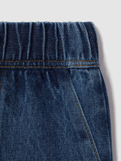 Dsiney Kidz - Reiss Blue Marloe 9-13 yrs Drawstring Waist Straight Leg Jeans image 4