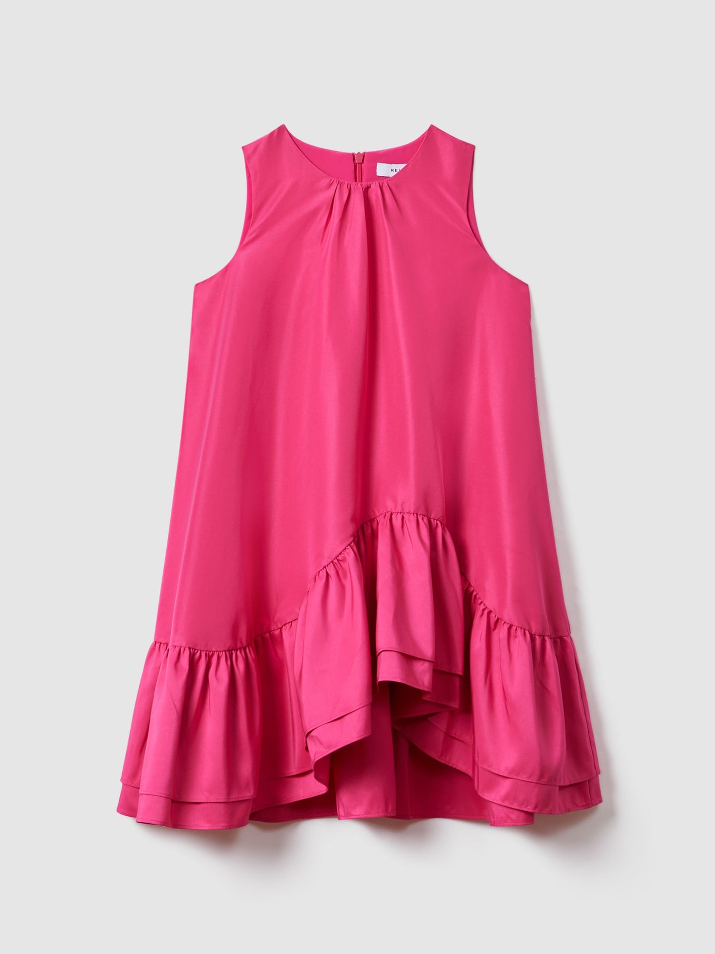 Dsiney Kidz - Reiss Bright Pink Cherie 9-13 yrs Layered High-Low Dress image 2