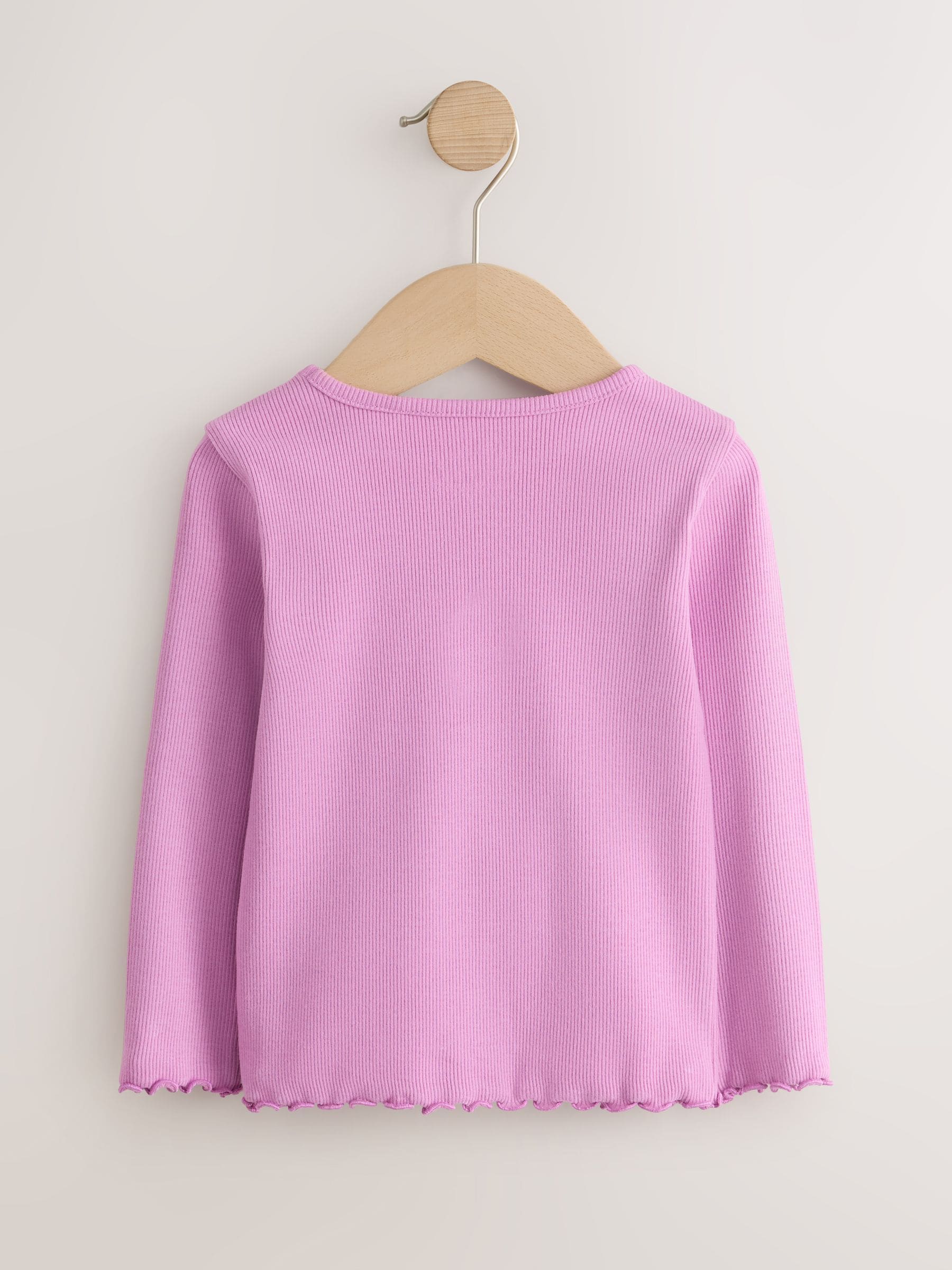 Dsiney Kidz - Pink Bunny Embroidery Rib Long Sleeve T-Shirt (3mths-7yrs) image 2
