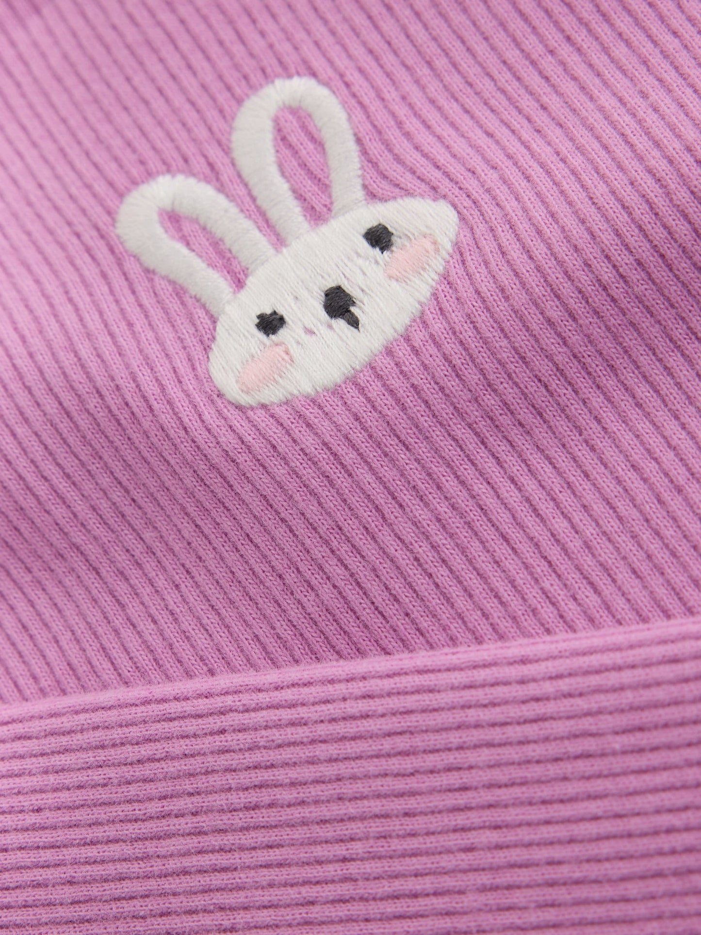 Dsiney Kidz - Pink Bunny Embroidery Rib Long Sleeve T-Shirt (3mths-7yrs) image 3
