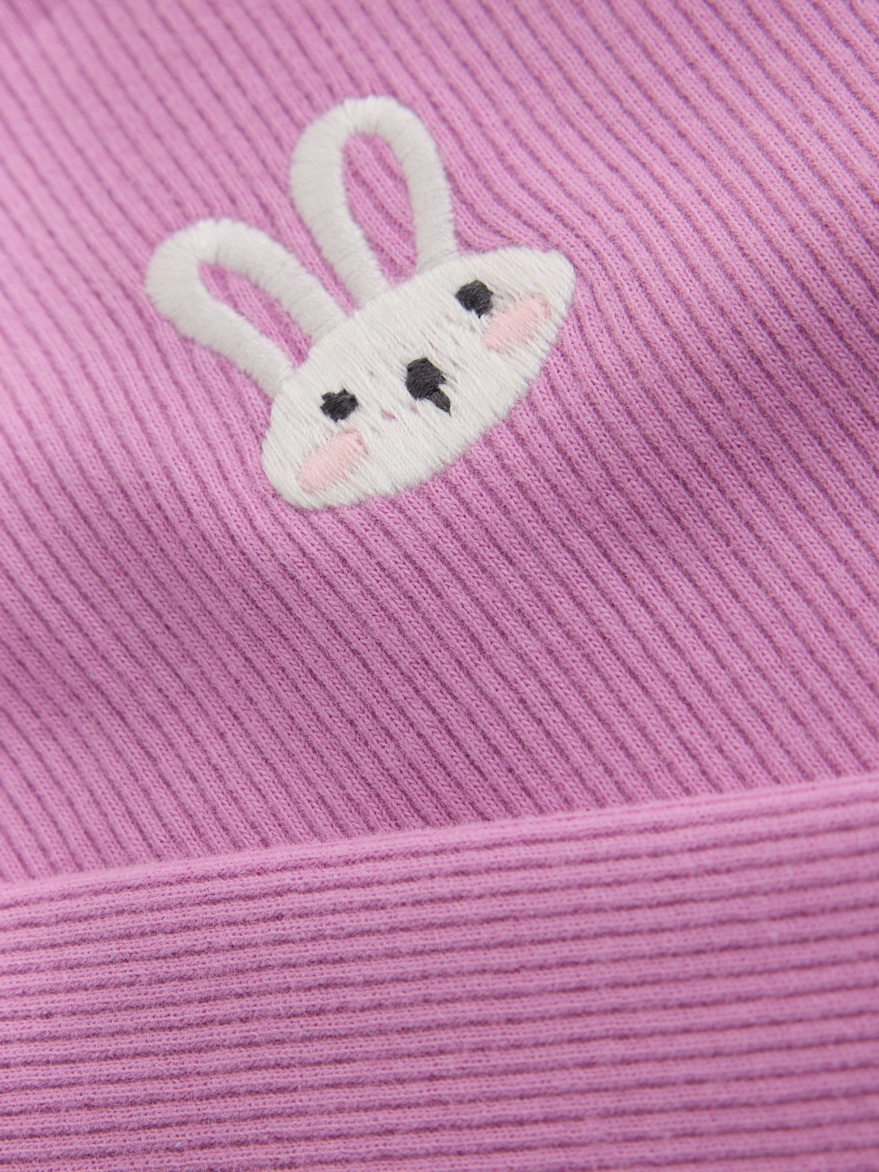Dsiney Kidz - Pink Bunny Embroidery Rib Long Sleeve T-Shirt (3mths-7yrs) image 3
