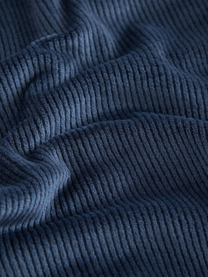 Navy Corduroy Wide Leg Frill Trousers (3mths-7yrs) - image 3