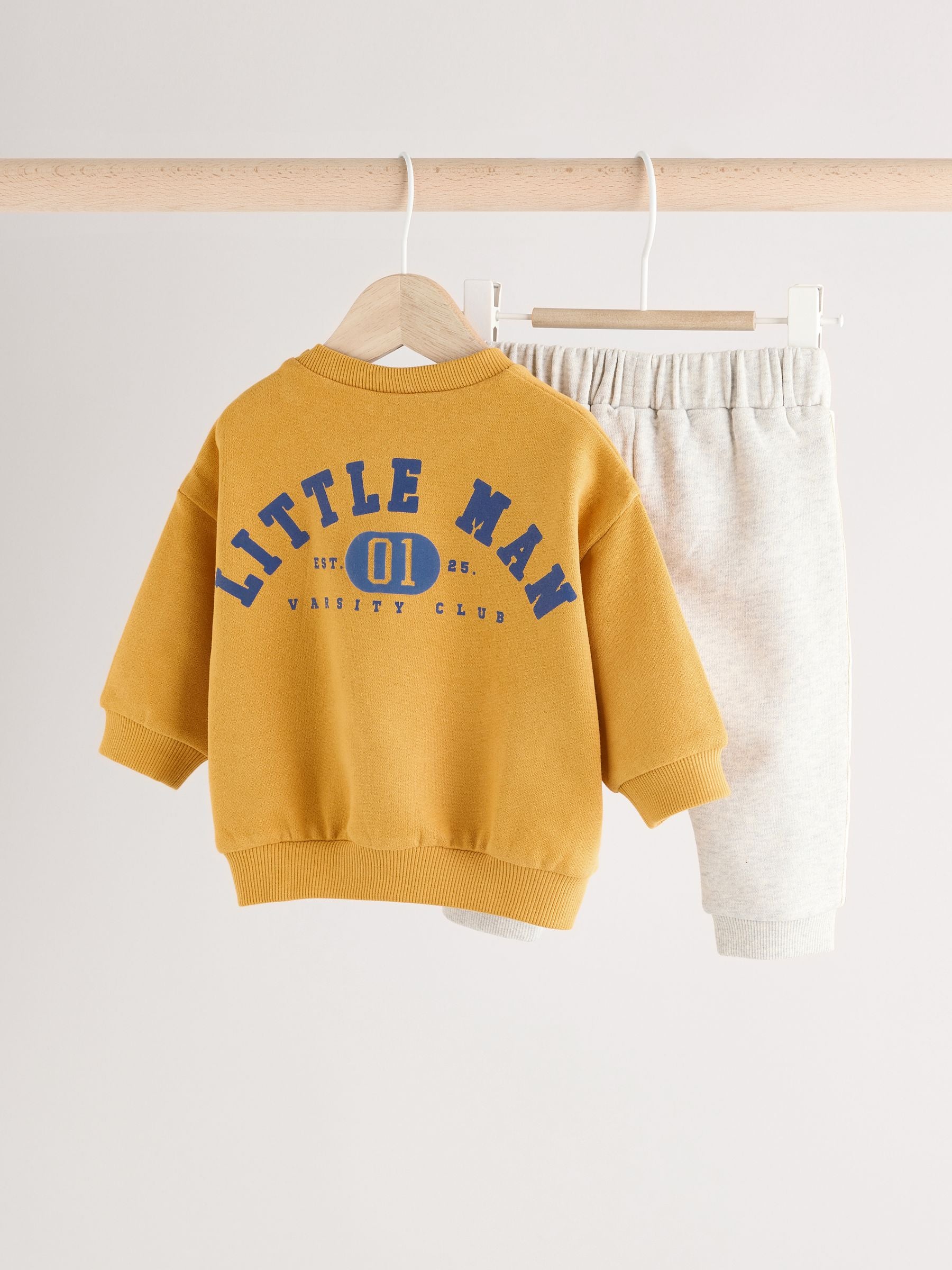 Ochre Yellow Sweatshirt and Joggers Set image 1