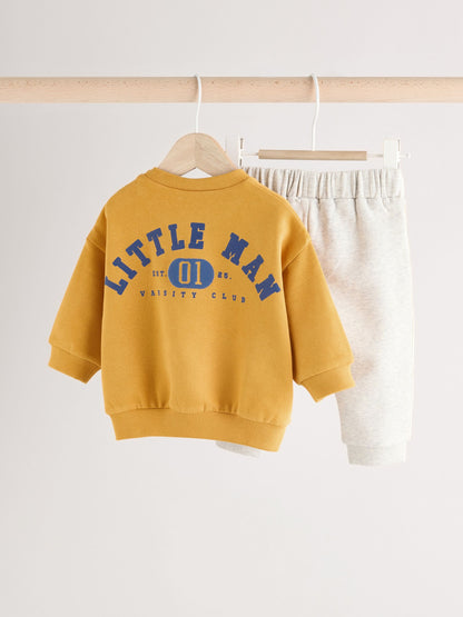 Ochre Yellow Sweatshirt and Joggers Set image 1