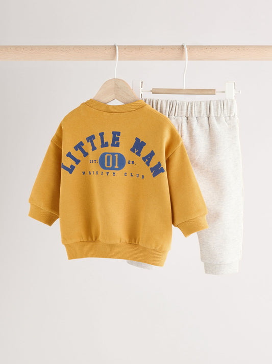 Ochre Yellow Sweatshirt and Joggers Set image 1