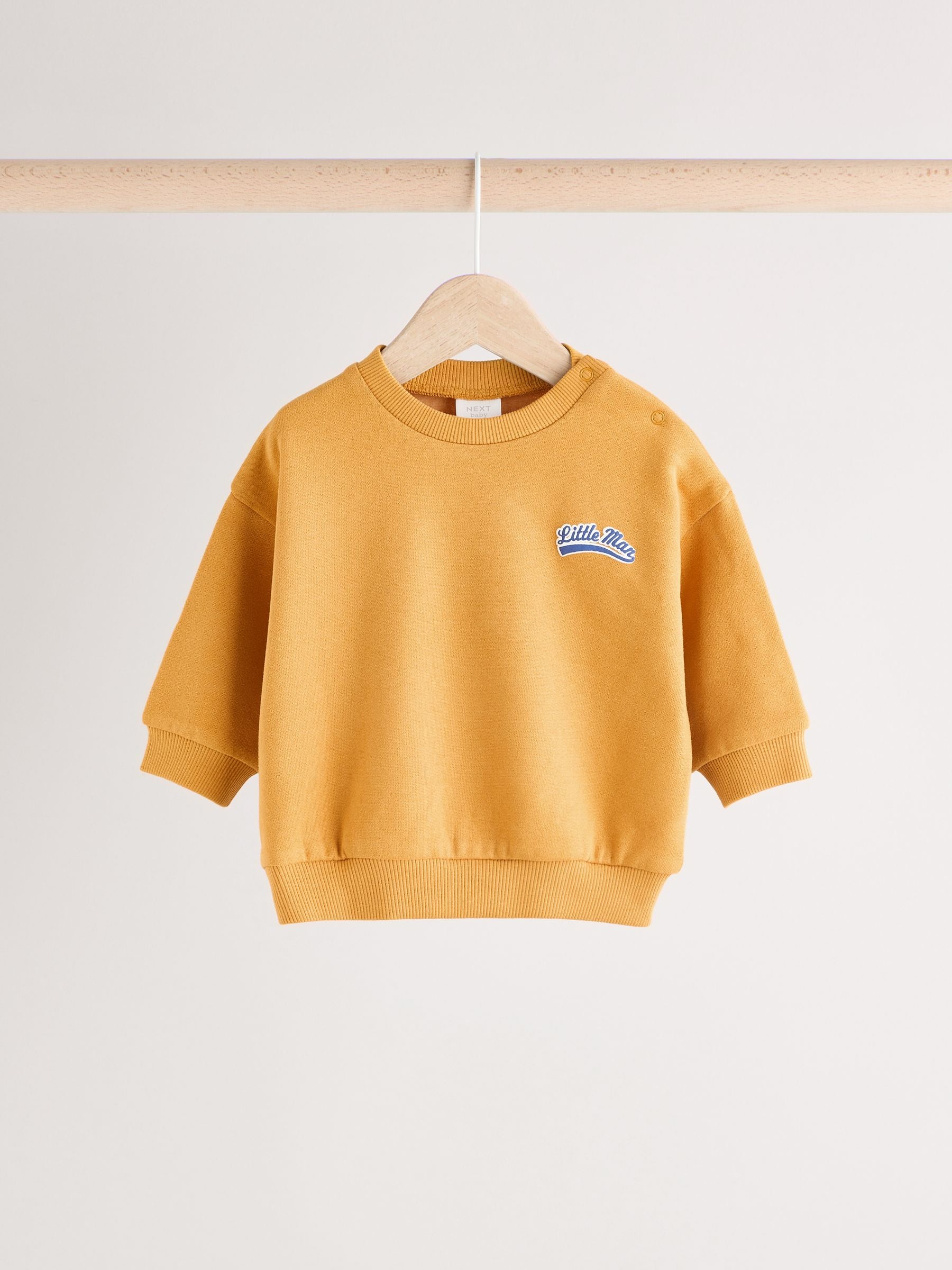 Ochre Yellow Sweatshirt and Joggers Set image 5
