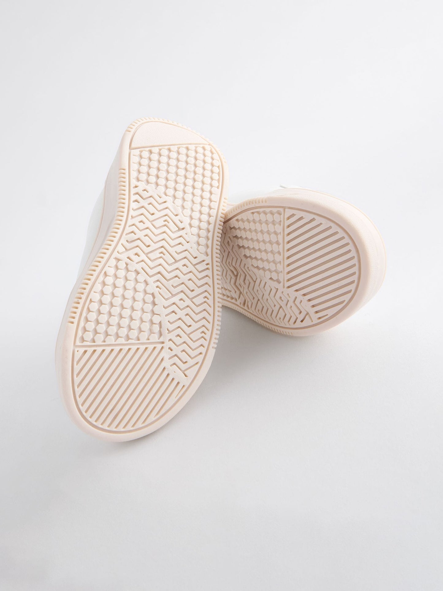 White Silver Chunky Elastic Lace-Up Trainers image 5
