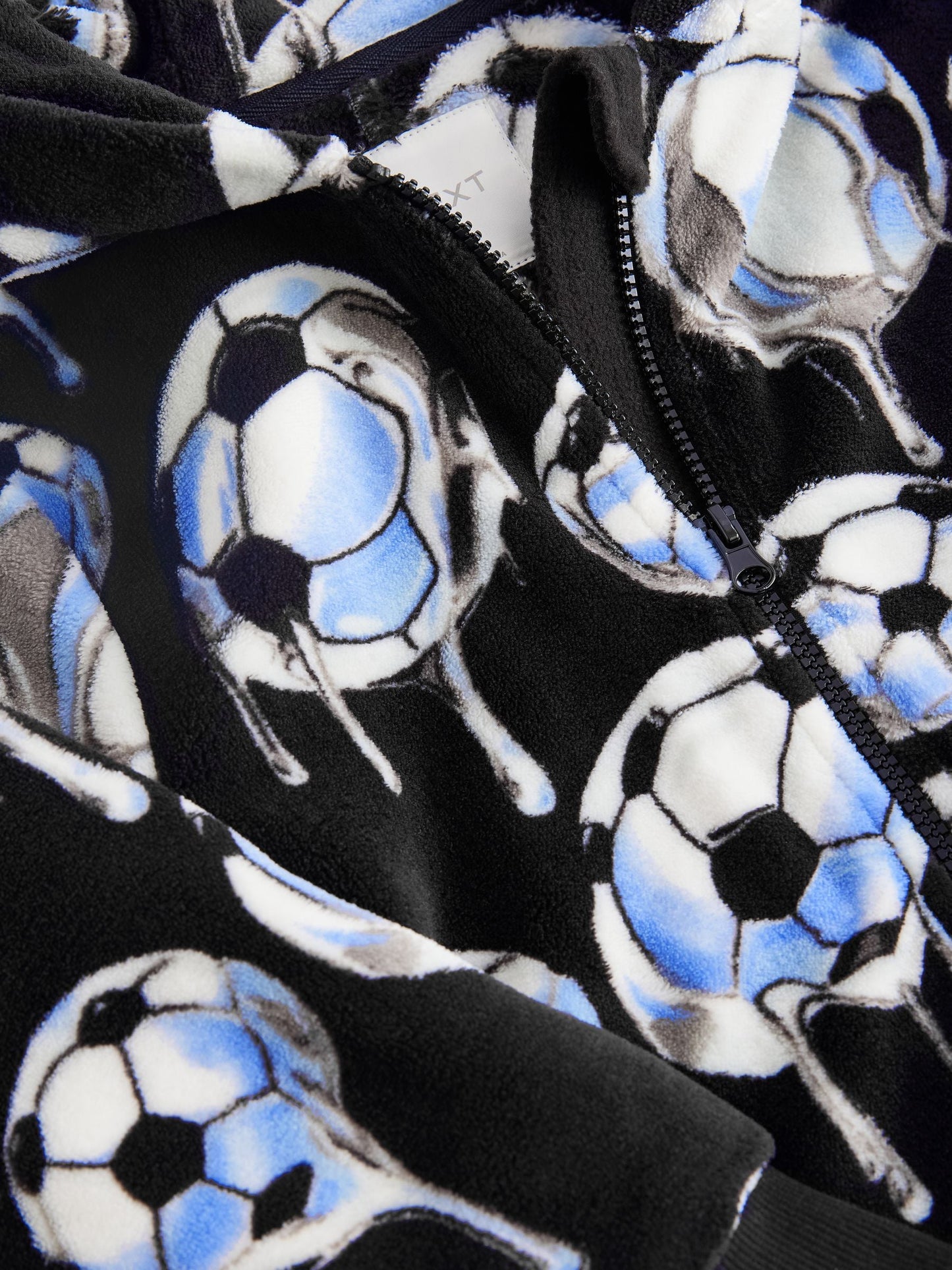 Black Football Fleece All-In-One (3-16yrs)