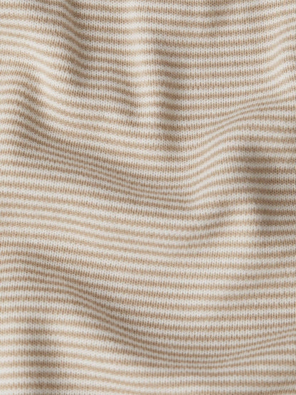 MORI Neutral Stripe 2 Way Zip-Up Clever Sleepsuit image 5