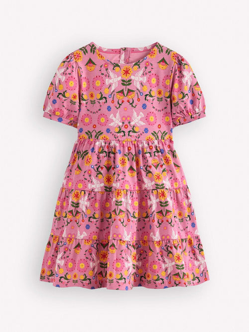 Dsiney Kidz - Boden Pink Heart Back Jersey Dress image 1