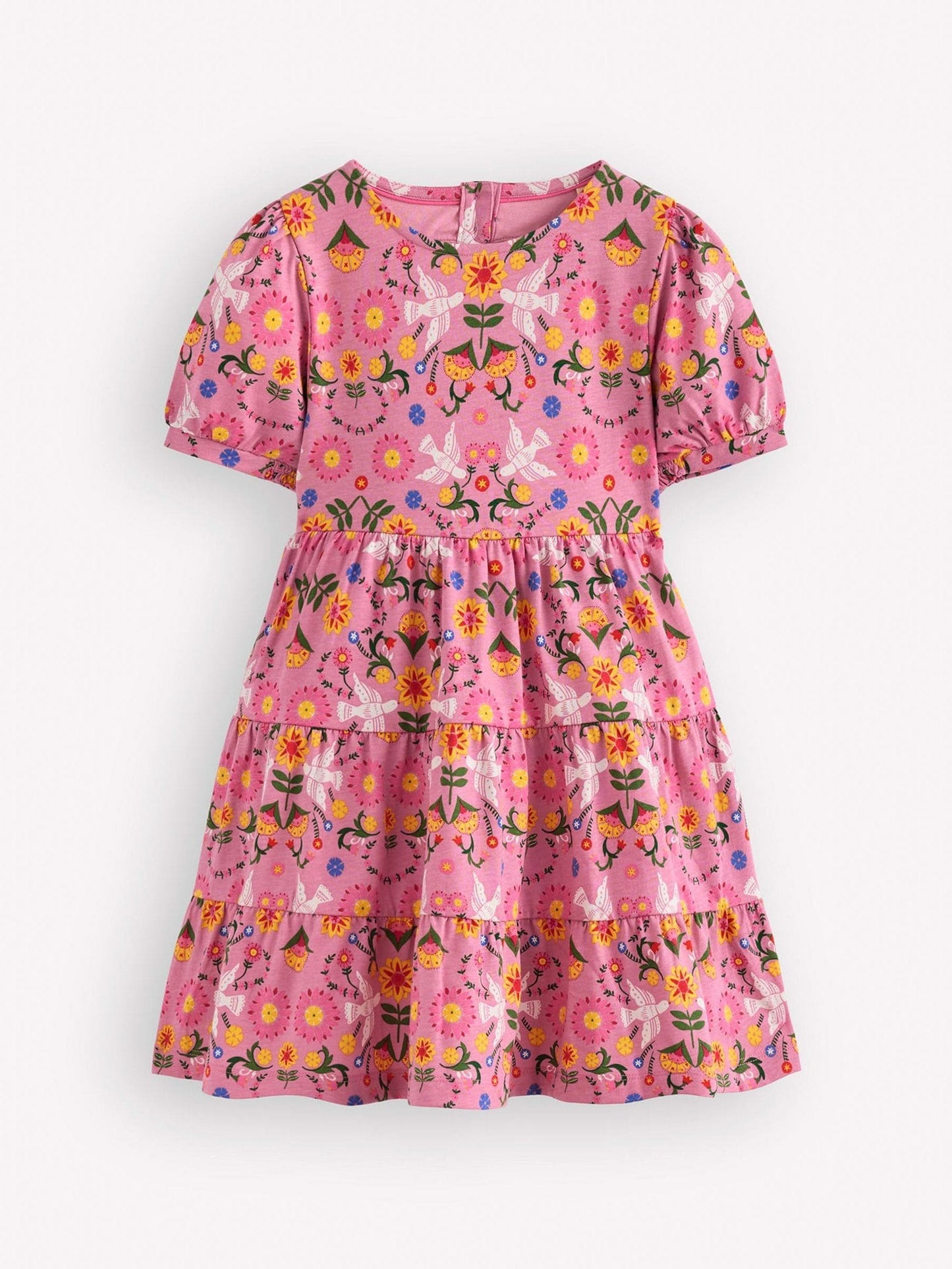 Boden Pink Heart Back Jersey Dress image 1