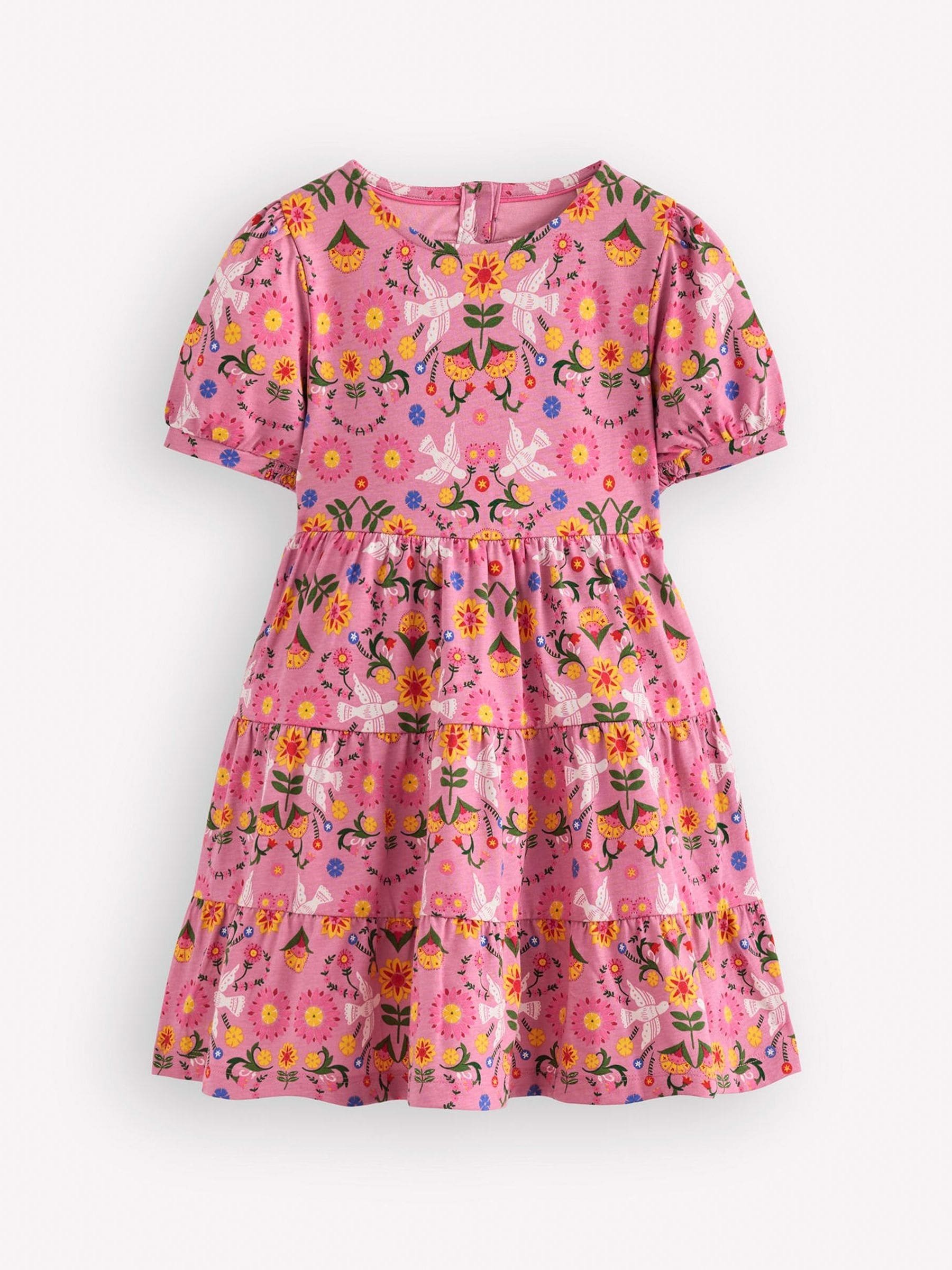 Boden Pink Heart Back Jersey Dress image 1