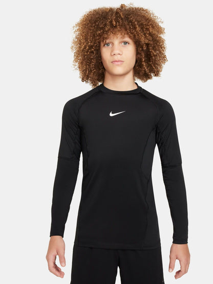Dsiney Kidz - Nike Black Pro Dri-FIT Long Sleeve Base Layer T-Shirt image 1