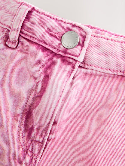Dsiney Kidz - Pink 100% Cotton Frayed Edge Distressed Shorts (3-16yrs) image 7