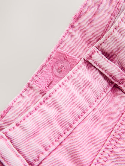Dsiney Kidz - Pink 100% Cotton Frayed Edge Distressed Shorts (3-16yrs) image 9