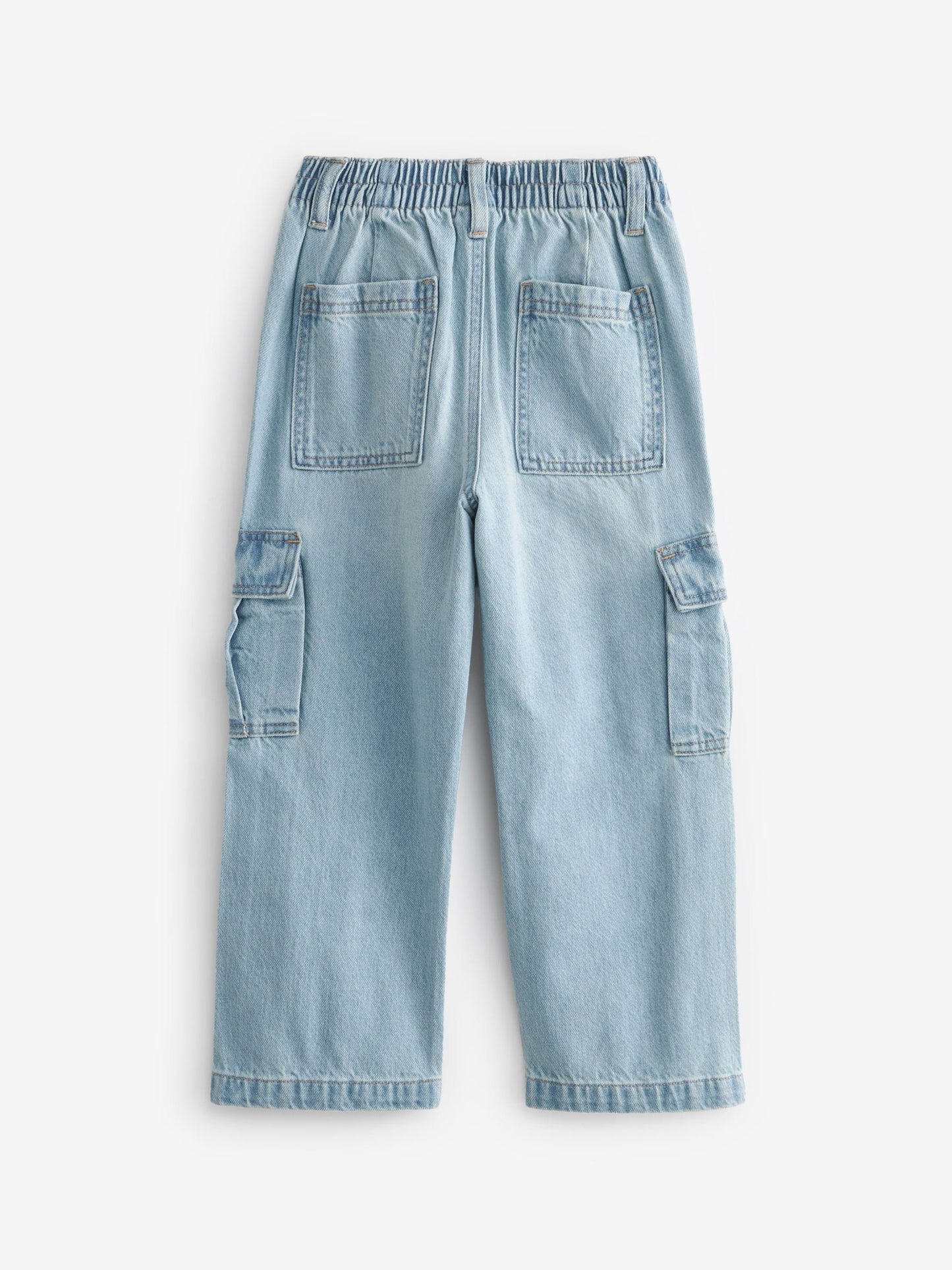 Dsiney Kidz - Light Blue Denim Wide Leg Cargo Jeans (3-16yrs) image 6