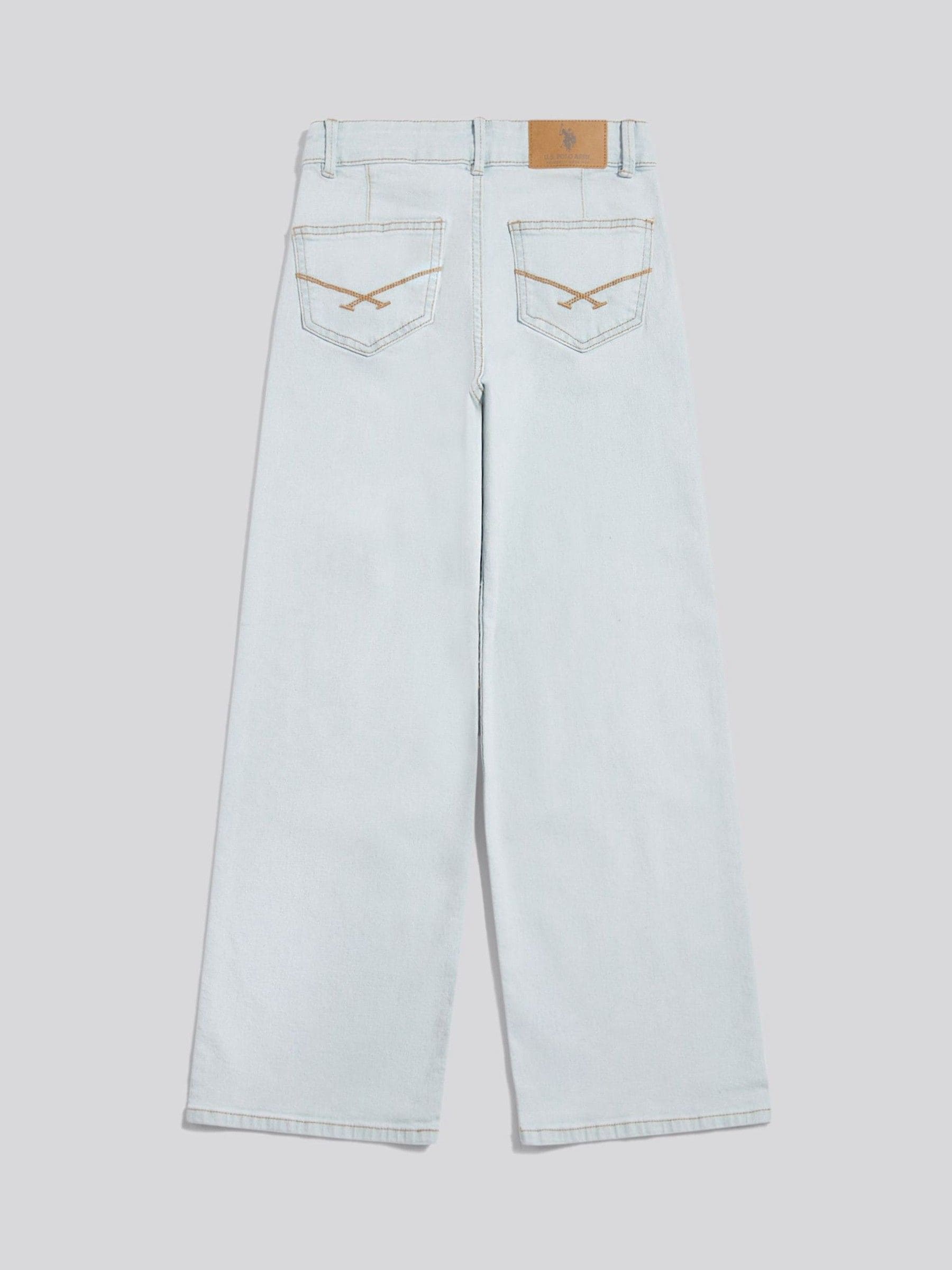 Dsiney Kidz - U.S. Polo Assn. Blue Wide Leg Denim Jeans image 2