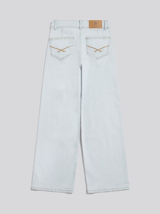 Dsiney Kidz - U.S. Polo Assn. Blue Wide Leg Denim Jeans image 2