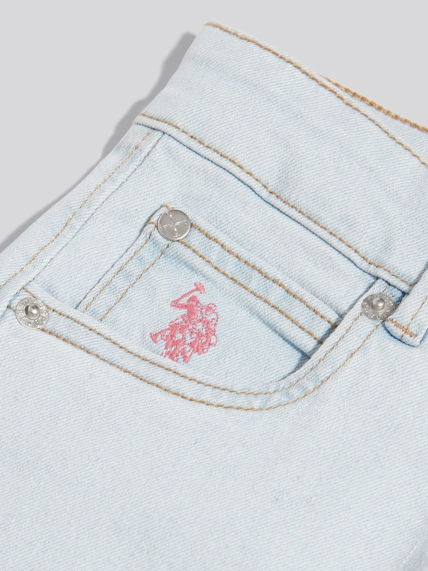 Dsiney Kidz - U.S. Polo Assn. Blue Wide Leg Denim Jeans image 3