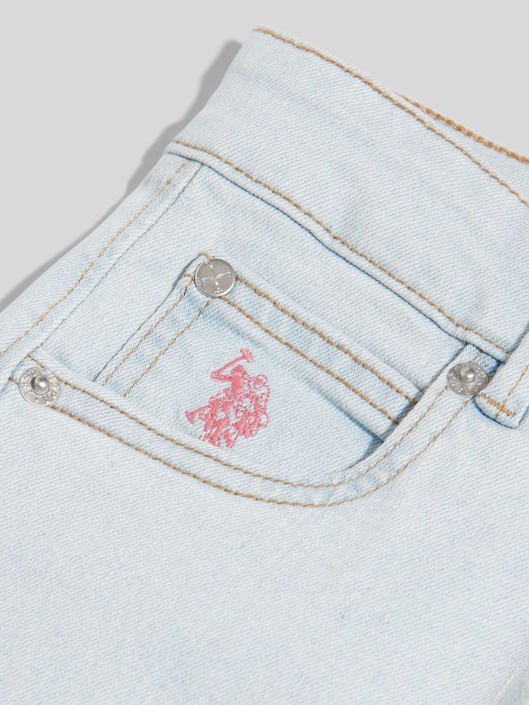 Dsiney Kidz - U.S. Polo Assn. Blue Wide Leg Denim Jeans image 3