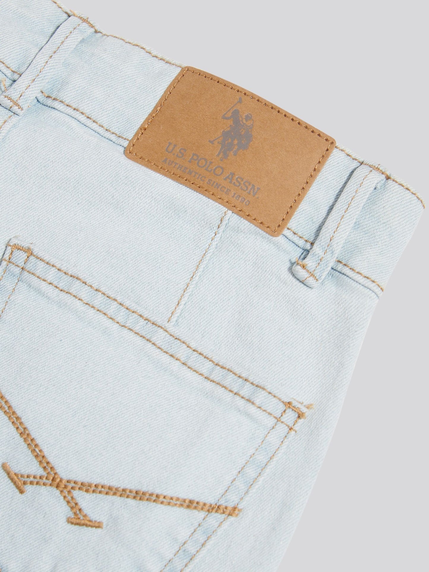 Dsiney Kidz - U.S. Polo Assn. Blue Wide Leg Denim Jeans image 4