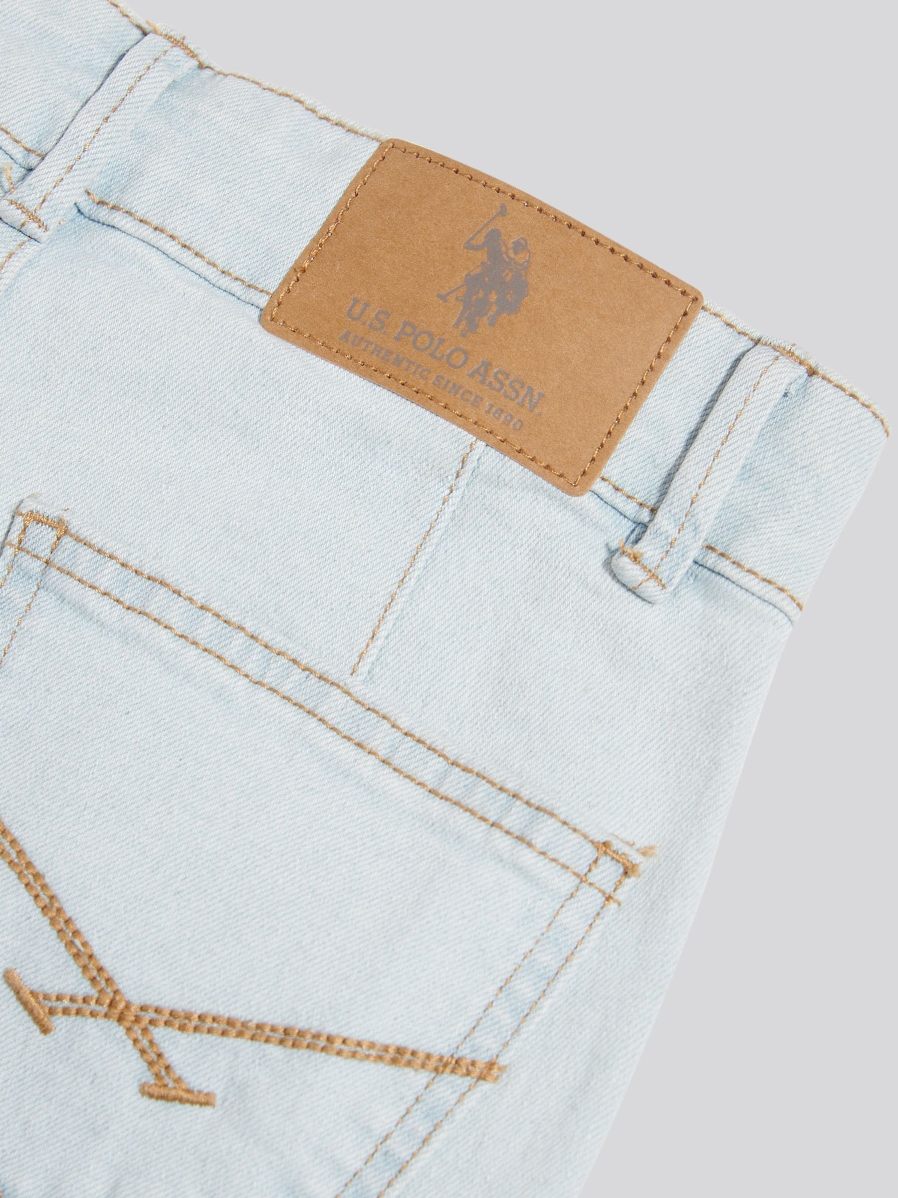 Dsiney Kidz - U.S. Polo Assn. Blue Wide Leg Denim Jeans image 4