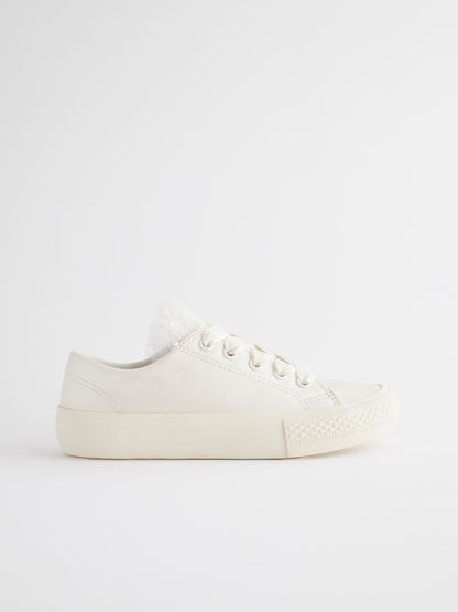 White Occasion Tulle Lace-Up Trainers image 2