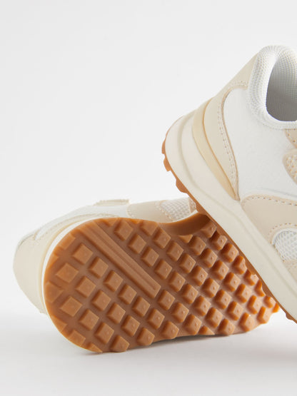 White Elastic Lace Touch Fastening Trainers image 5
