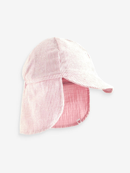 Pink Reversible Legionnaire Baby Hat (0mths-2yrs) image 1