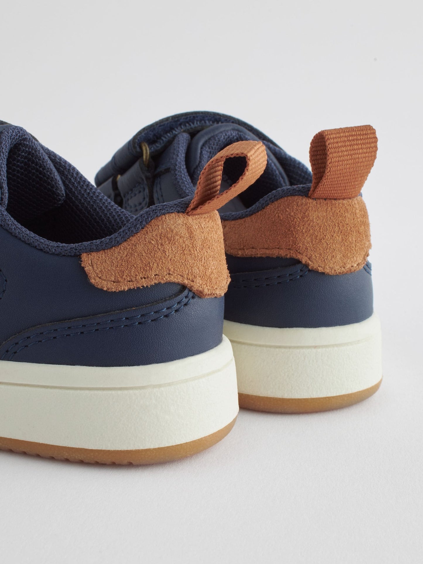 Navy Standard Fit (F) Touch Fastening Leather First Walker Baby Shoes image 4