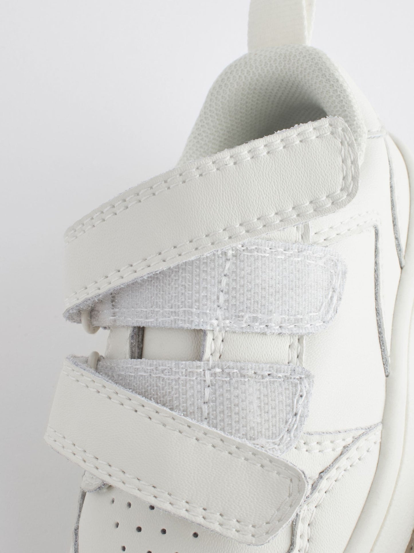 White Wide Fit (G) Touch Fastening Leather First Walker Baby Shoes image 5