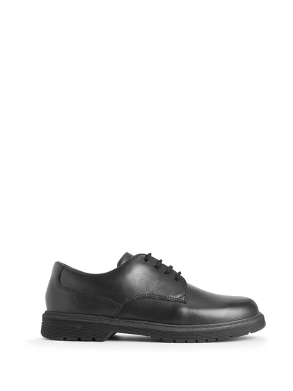 Start Rite Black Glitch Leather Chunky Sole Lace Up School Shoes image 2