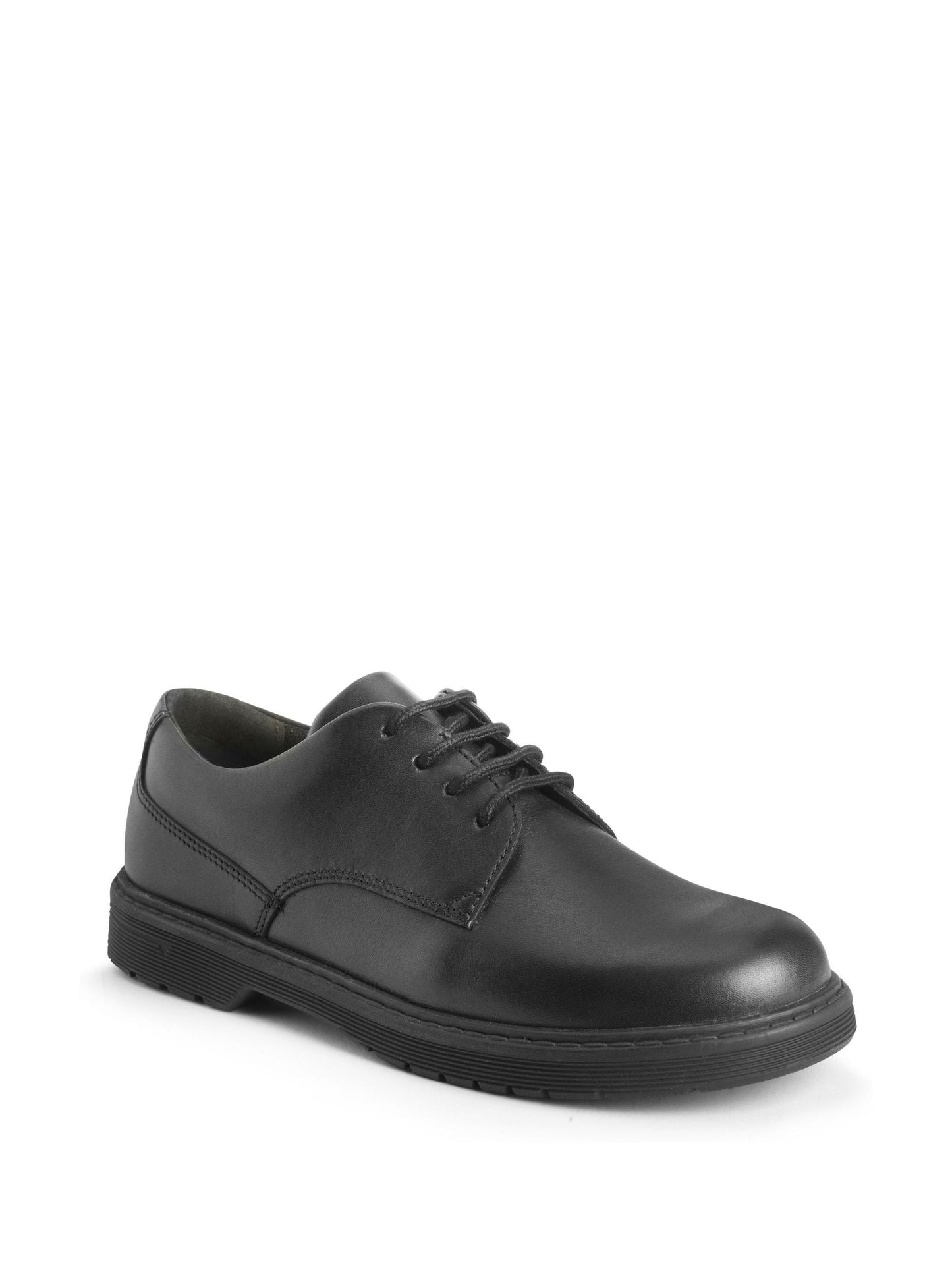 Start Rite Black Glitch Leather Chunky Sole Lace Up School Shoes image 3