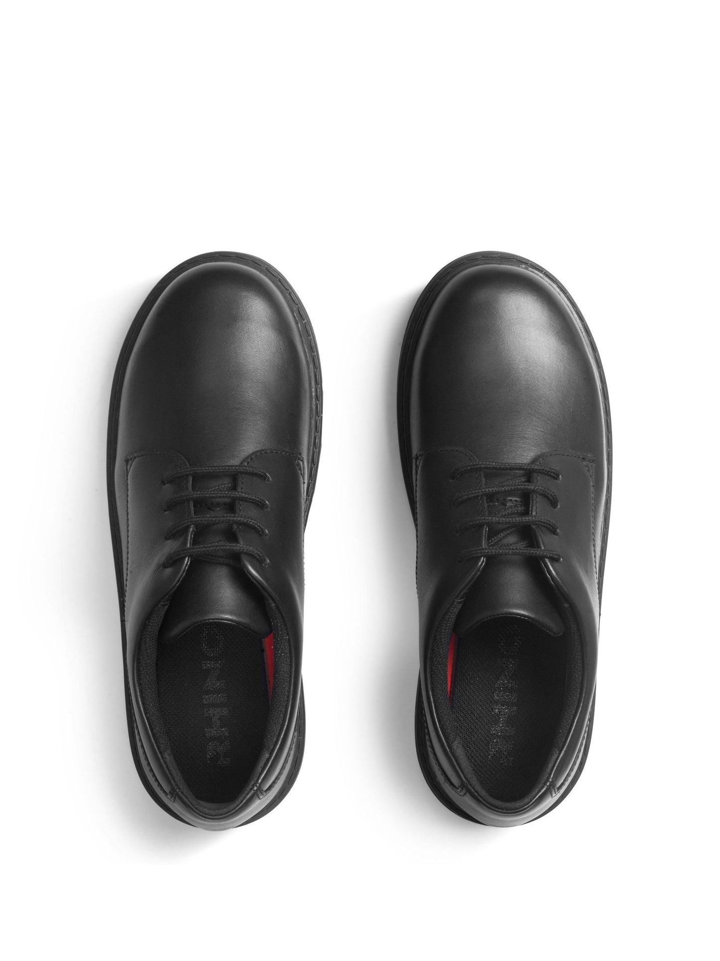 Start Rite Black Glitch Leather Chunky Sole Lace Up School Shoes image 5