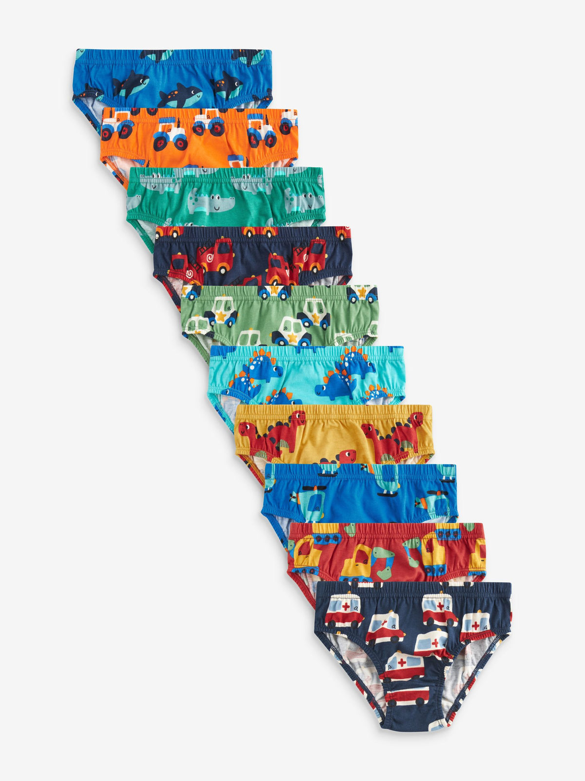 Dsiney Kidz - Bright Primary Print Briefs 10 Pack (1.5-10yrs) image 1