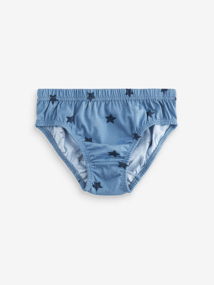 Dsiney Kidz - Blue Stars and Stripes Briefs 10 Pack (1.5-10yrs) image 6