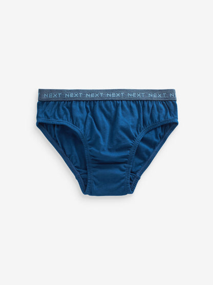 Dsiney Kidz - Blue Jacquard waistband 100% Cotton Briefs 5 Pack (1.5-16yrs) image 4