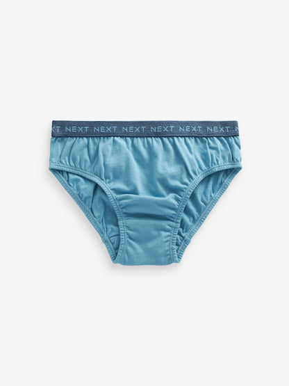 Dsiney Kidz - Blue Jacquard waistband 100% Cotton Briefs 5 Pack (1.5-16yrs) image 5