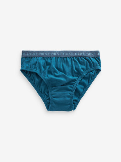 Dsiney Kidz - Blue Jacquard waistband 100% Cotton Briefs 5 Pack (1.5-16yrs) image 6