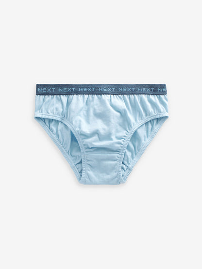 Dsiney Kidz - Blue Jacquard waistband 100% Cotton Briefs 5 Pack (1.5-16yrs) image 7