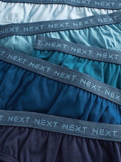 Dsiney Kidz - Blue Jacquard waistband 100% Cotton Briefs 5 Pack (1.5-16yrs) image 8