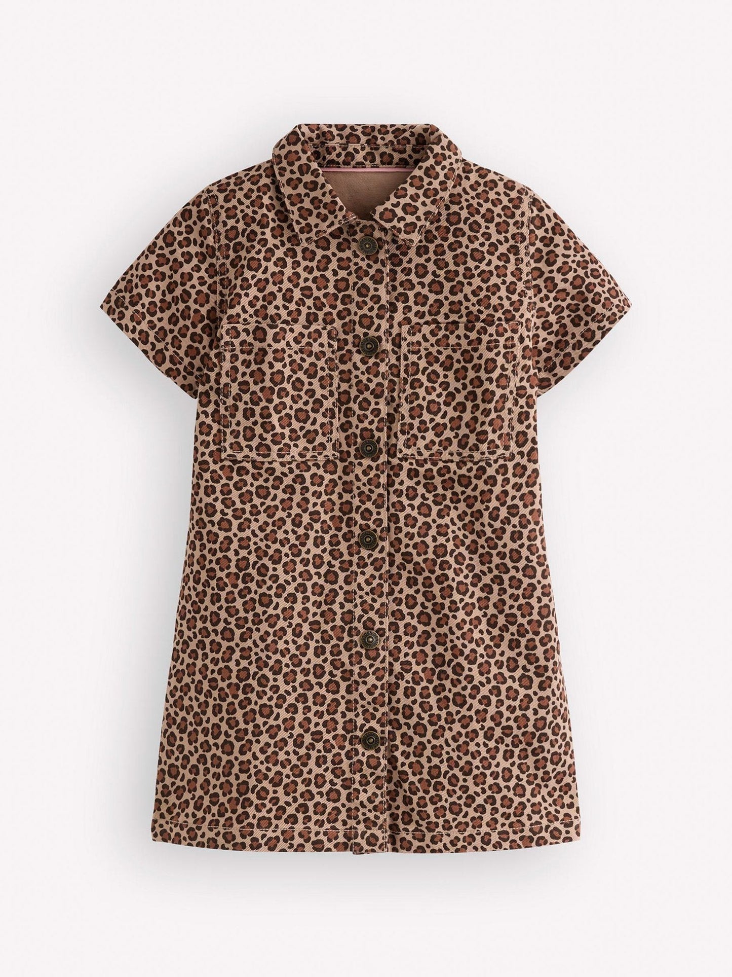 Boden Brown Denim Shirt Dress image 1