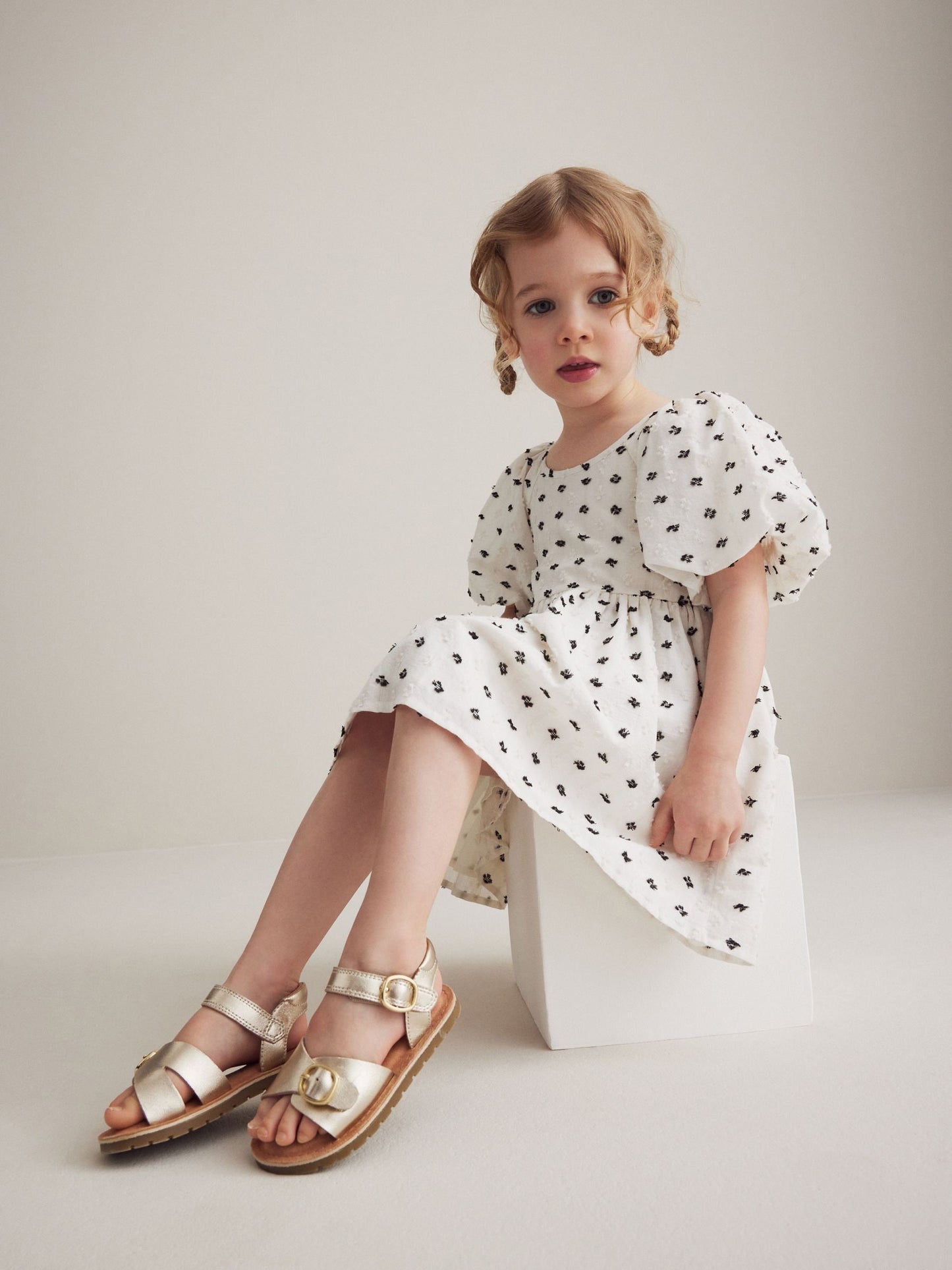 Gold Standard Fit (F) Leather Buckle Sandals image 2